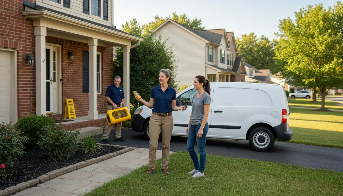 Residential water damage restoration in Onekama, MI